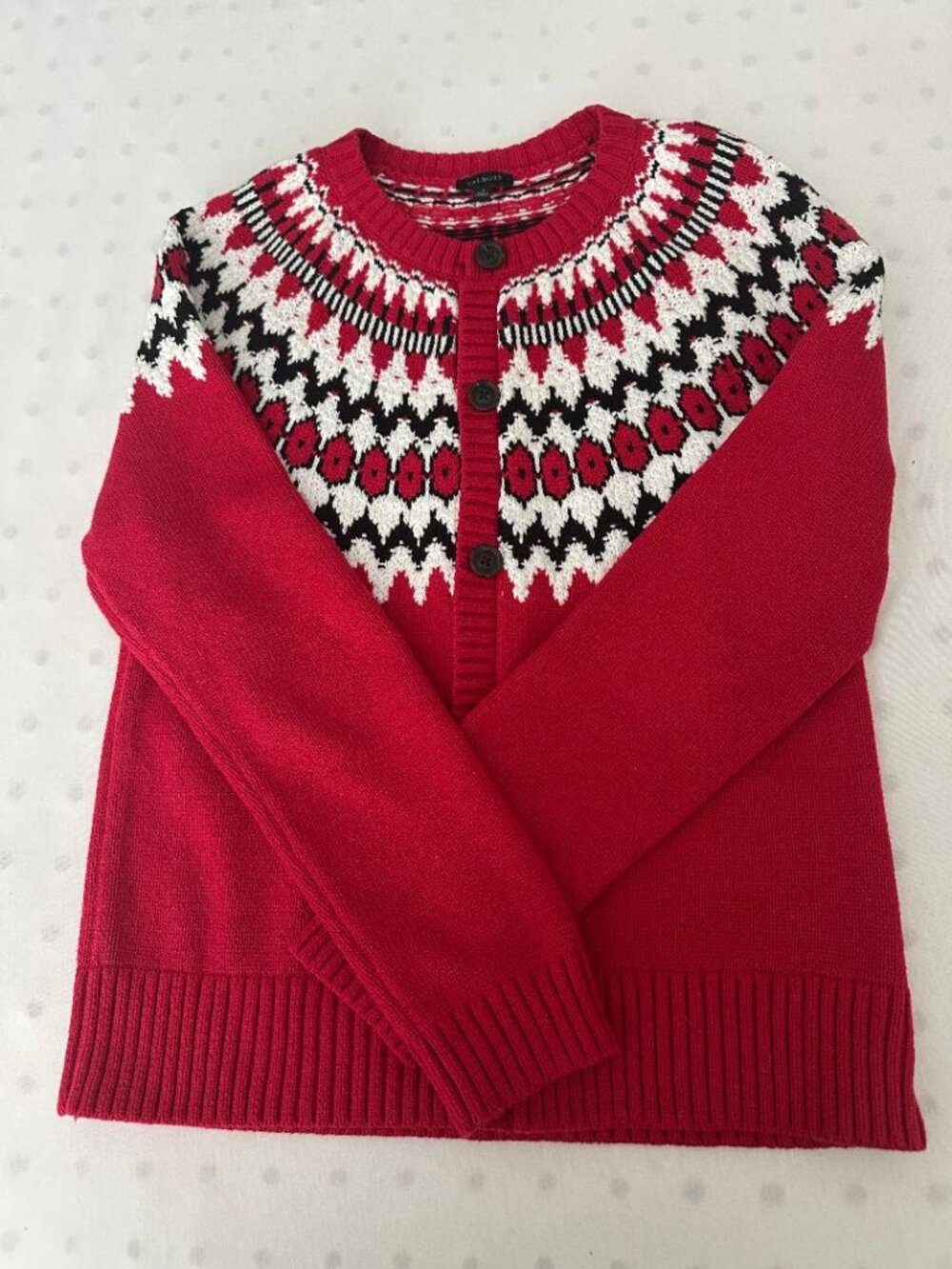 red design Talbot small long sleeve sweater